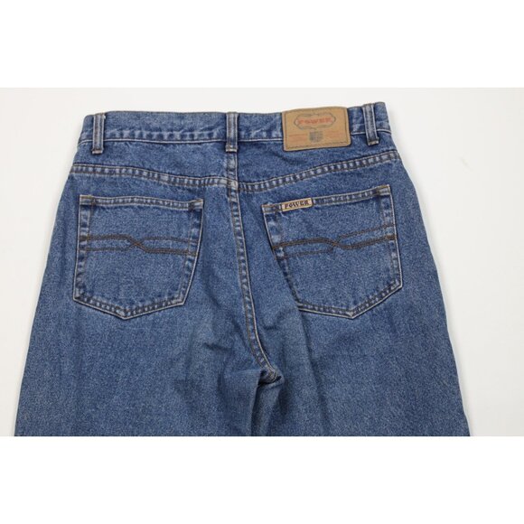 Vintage 90s Streetwear Mens 30x30 Distressed Flared Bell Bottoms Denim Jeans - Picture 11 of 14